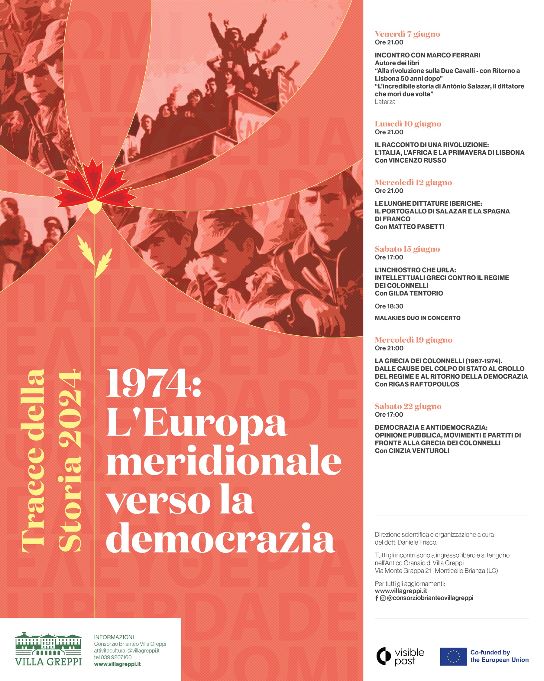 LA NUOVA EDIZIONE DI “TRACCE DELLA STORIA” DAL 7 AL 22 GIUGNO A VILLA GREPPI