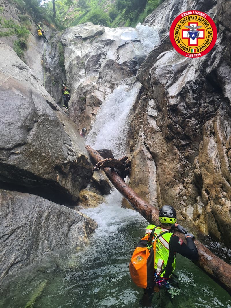 IL SOCCORSO ALPINO IN ADDESTRAMENTO AL TORRENTE BARES