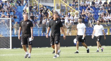 baldini e staff in campo