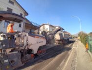 rifacimento asfalti Lario Reti Holging, Olginate- Valgreghentino