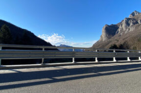 guard rail realizzato lungo la VECCHIA LECCO BALLABIO