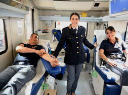 giornata donatori sangue, polizia di stato lecco