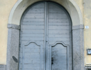 Portone ligneo Palazzo Recalcati di Malgrate