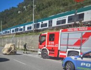caduta sasso, sospesa circolazione