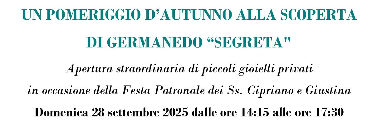 ALLA SCOPERTA DELLA “GERMANEDO NASCOSTA”