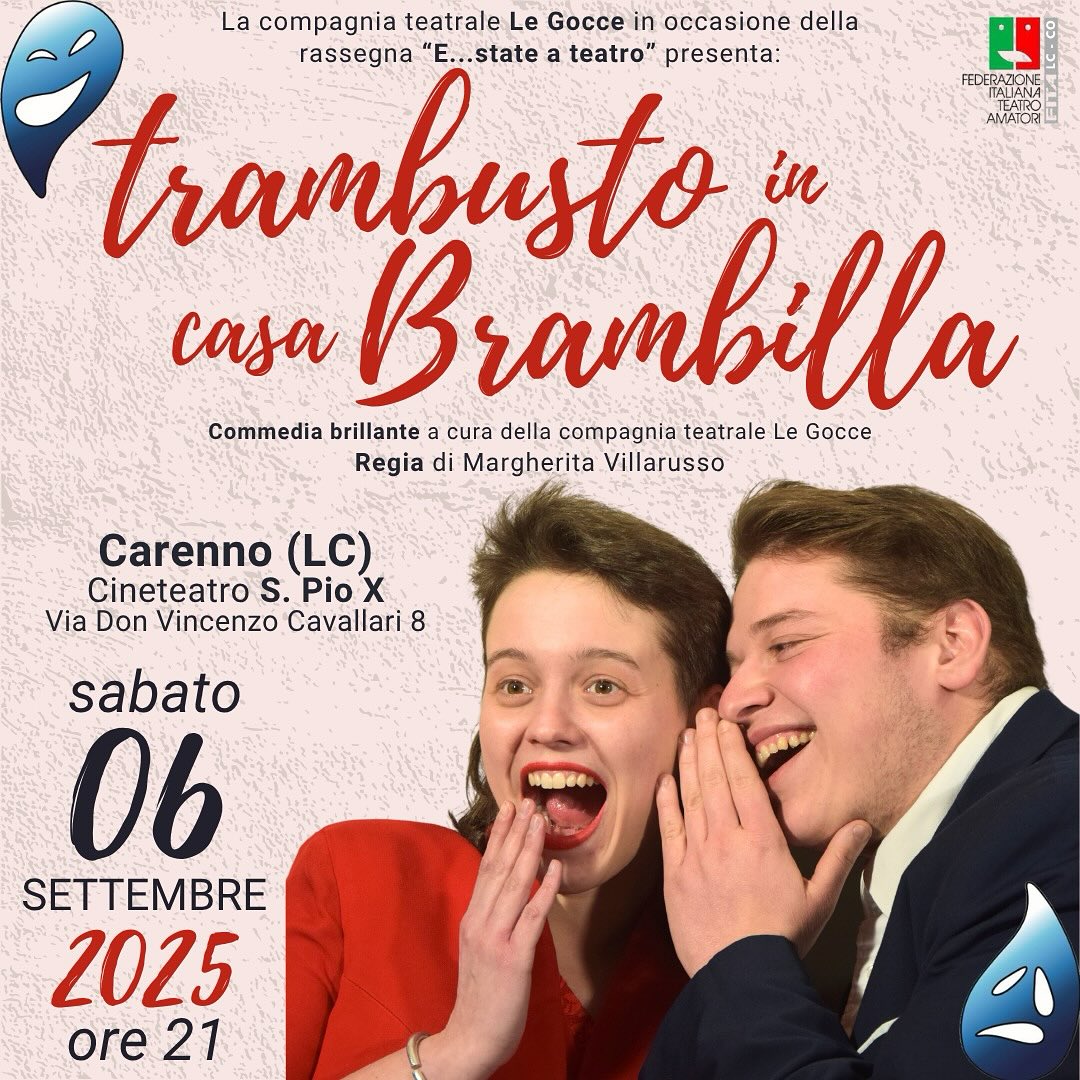 TRAMBUSTO IN CASA BRAMBILLA, TANTE RISATE A CARENNO SABATO 6 SETTEMBRE