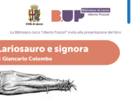 Biblioteca civica libro sul lariosauro