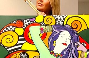 Mariella rinaldi + dipinto