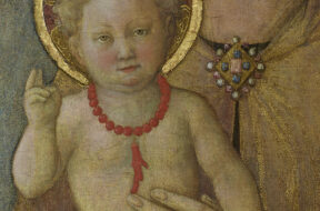 particolare Madonna Lovere opera Madonna col Bambino capolavoro  per lecco