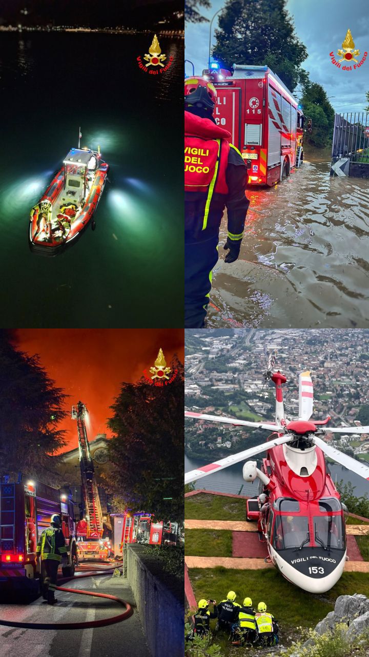 VIGILI DEL FUOCO DI LECCO, IL BILANCIO DI 11 MESI DI ATTIVITÀ