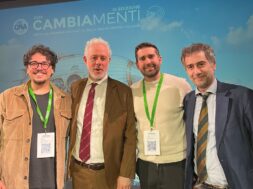 GenoGra, startup vincitrice, con Matteo Reale Presidente Cna Milano e Stefano Binda Segretario Cna Lombardia