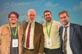 GenoGra, startup vincitrice, con Matteo Reale Presidente Cna Milano e Stefano Binda Segretario Cna Lombardia