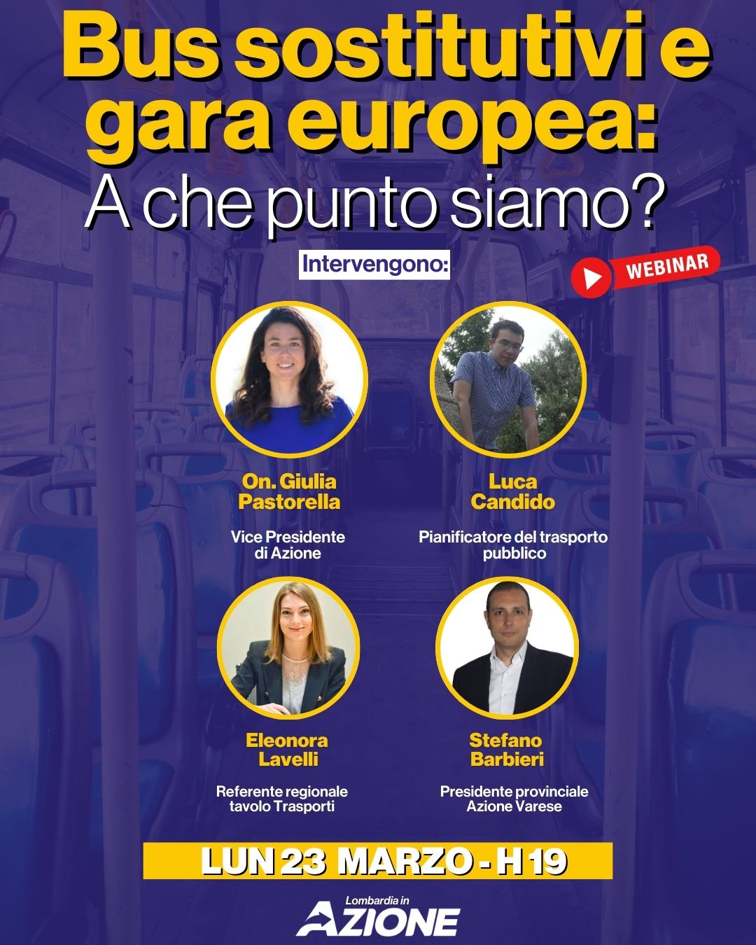 AZIONE: “SERVIZIO BUS E GARA EUROPEA: A CHE PUNTO SIAMO?”