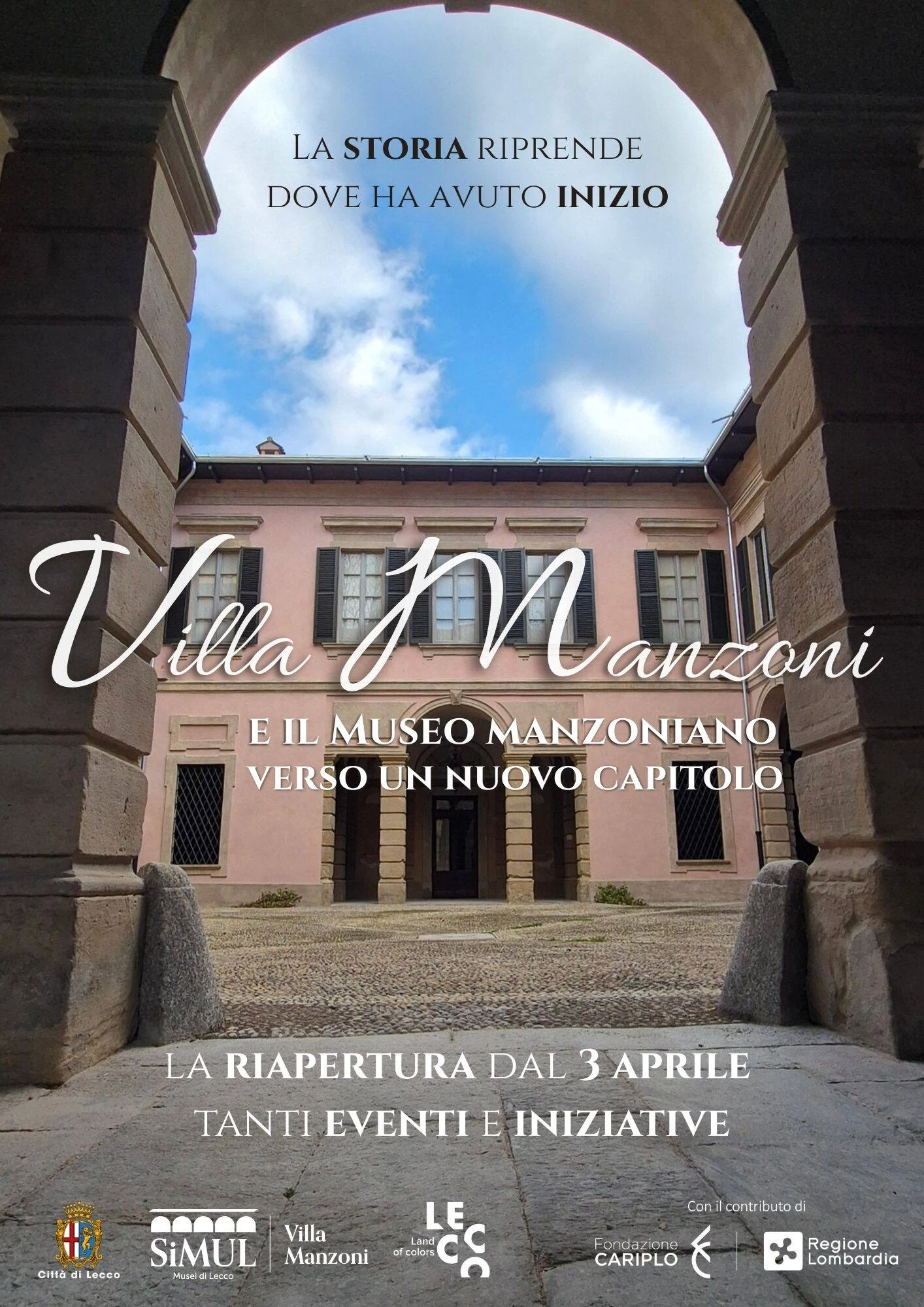 NELL’UOVO DI PASQUA LA RIAPERTURA DI VILLA MANZONI