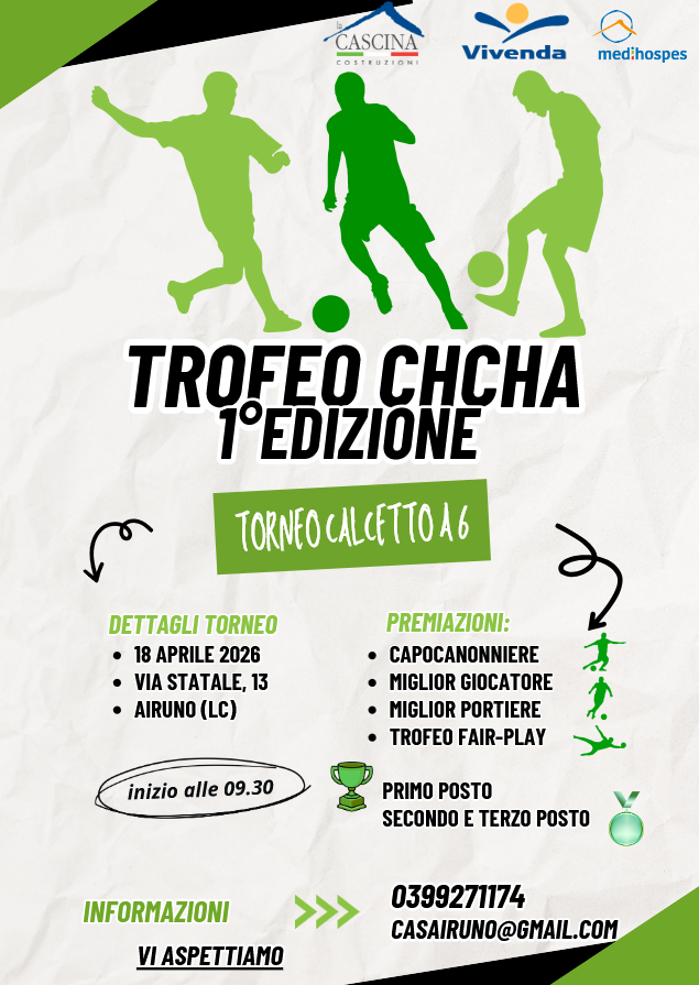 AD AIRUNO IL PRIMO TROFEO “CHCHA” IN RICORDI DI TANVEER