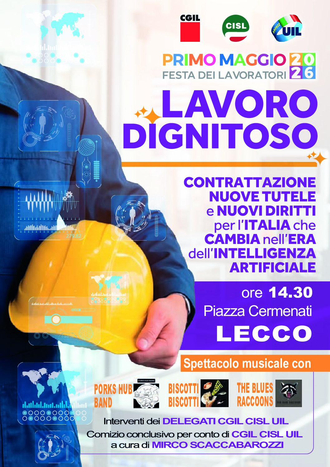 volantino Primo Maggio Lecco 2026