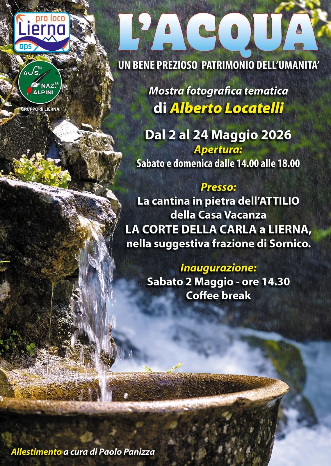 A SORNICO DI LIERNA SCORRE L’ACQUA DI LOCATELLI