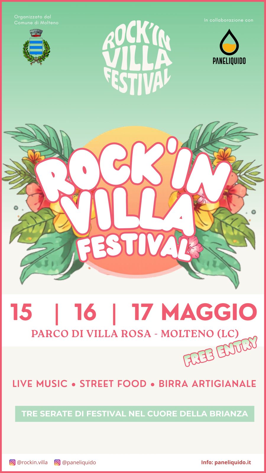TRE GIORNI DI MUSICA DAL VIVO E STREET FOOD A MOLTENO