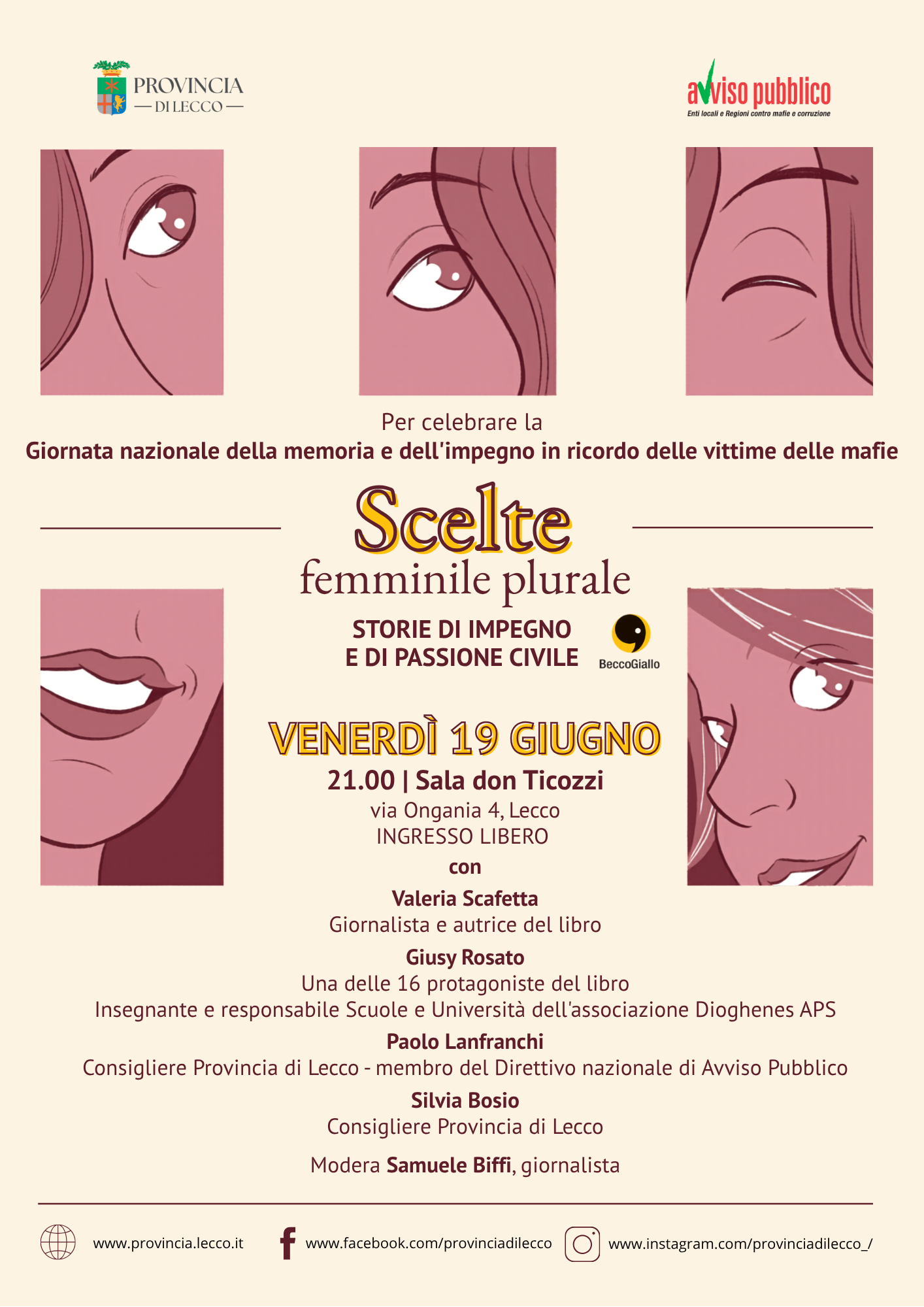 LECCO RICORDA LE VITTIME DELLE MAFIE
