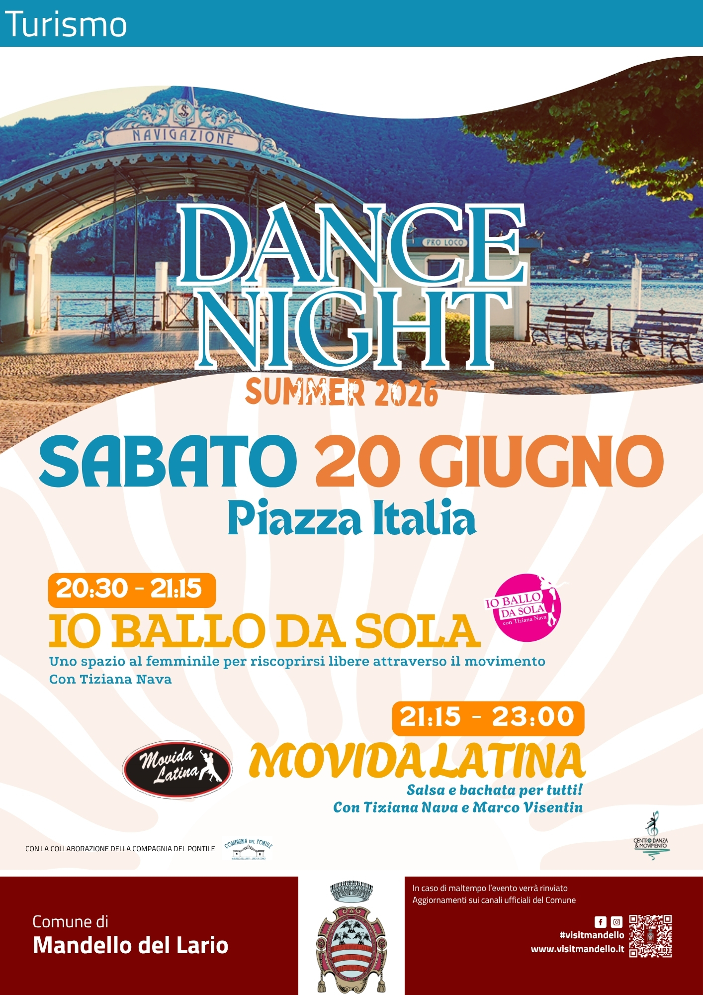 FESTA DELLA MUSICA E DANCE NIGHT 2026: AL VIA A MANDELLO DEL LARIO LA RASSEGNA ESTIVA DEDICATA AL BALLO