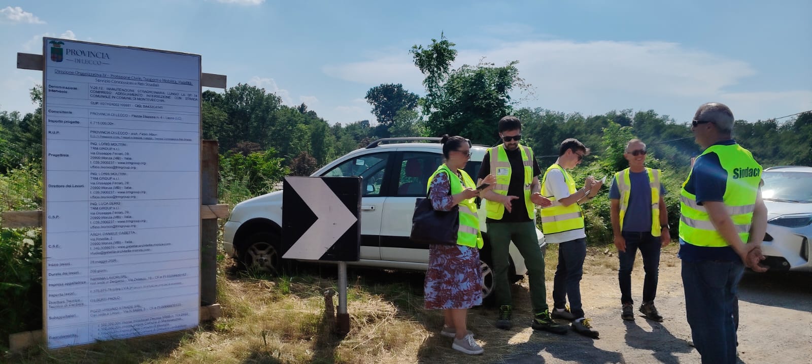 SP 54: AL VIA I LAVORI PER LA NUOVA ROTATORIA A MONTEVECCHIA