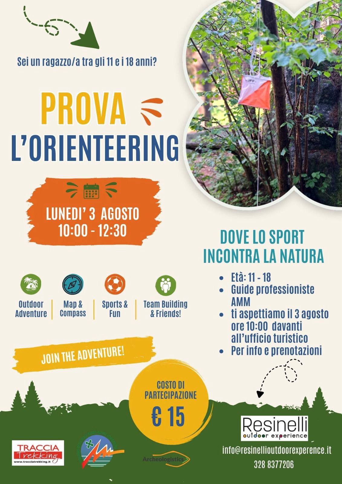 PIANI RESINELLI, UNA MATTINATA DI ORIENTEERING PER RAGAZZI TRA SPORT E NATURA