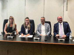 presMedfest da sx Ancilla Oggioni, Francesca Caruso, Angelo Rusconi, Giacomo Zamperini