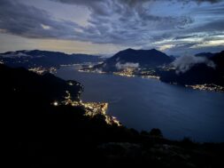 Vista del Lago di Como e di Bellano da Camaggiore