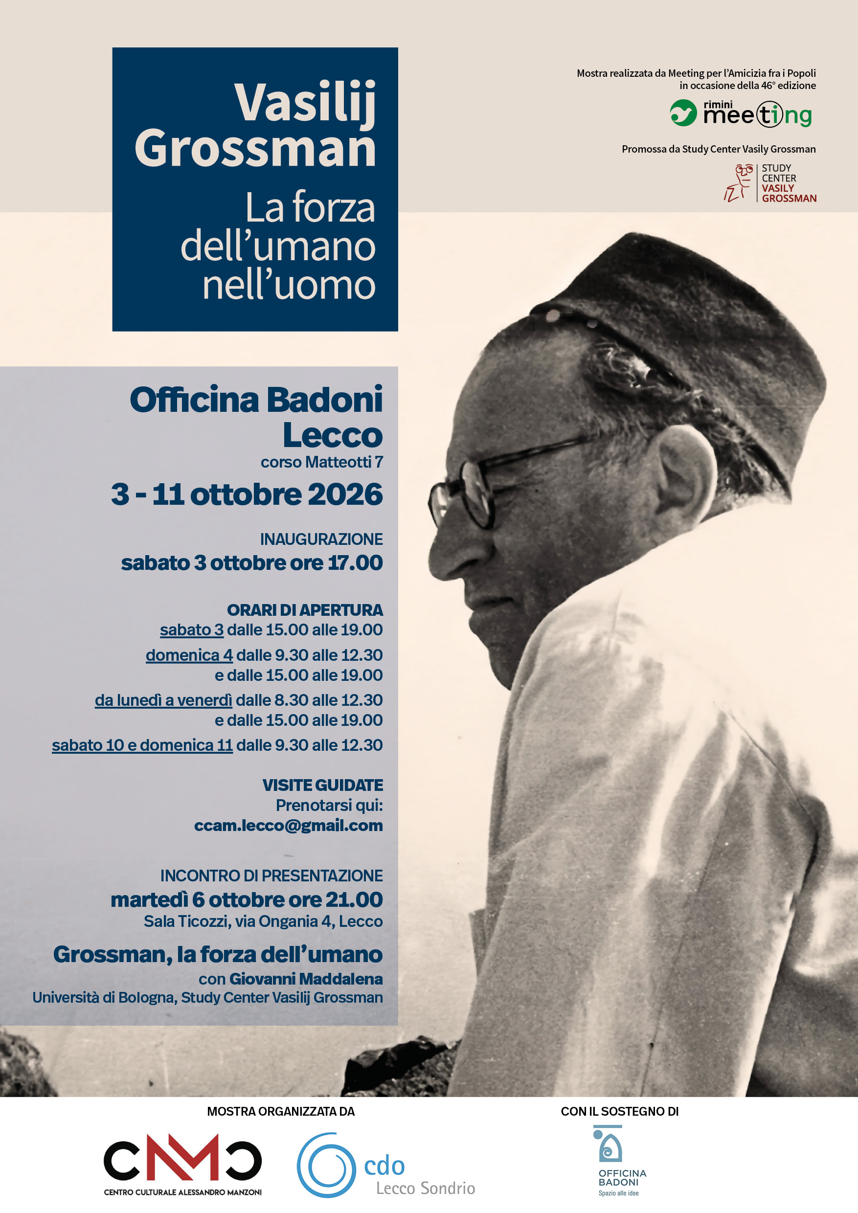 VASILIJ GROSSMAN A LECCO: UNA MOSTRA RACCONTA IL GIORNALISTA DELL’ARMATA ROSSA 