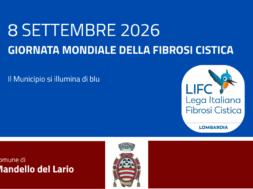 Giornata Mondiale della Fibrosi Cistica il Municipio di Mandello si illumina di blu martedì 8 settembre