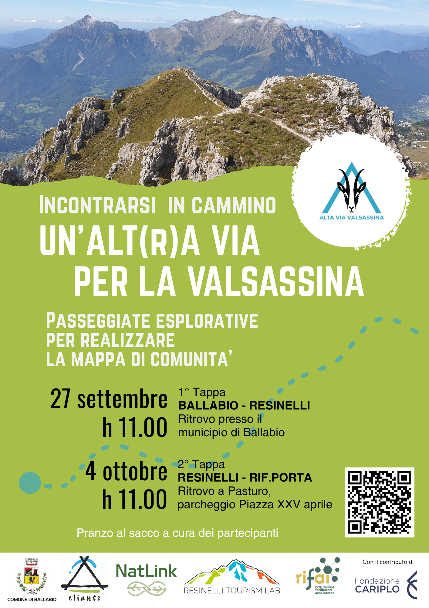 DUE CAMMINATE PER DISEGNARE LA NUOVA VALSASSINA: NASCE L’ALT(R)A VIA