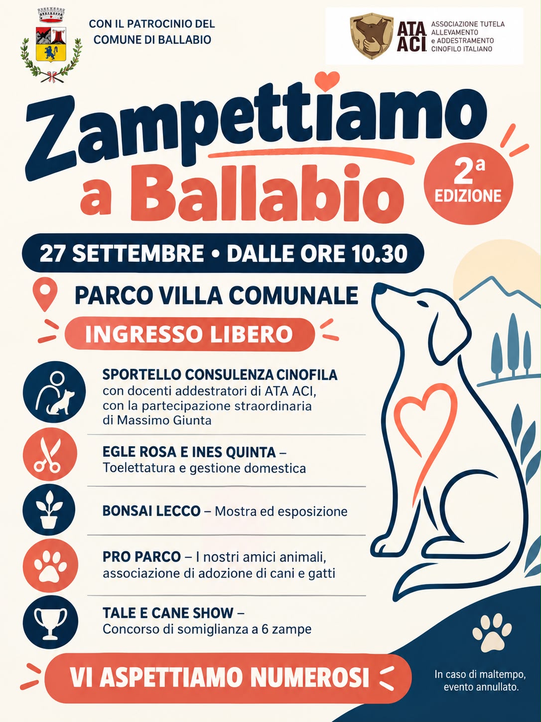 ZAMPETTIAMO A BALLABIO, DOMENICA UNA GIORNATA DEDICATA AGLI ANIMALI.