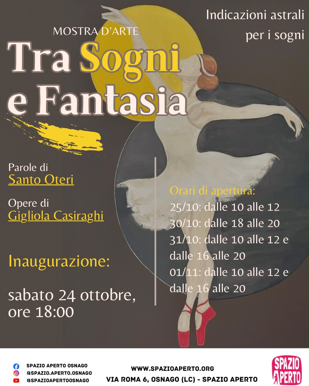 “TRA SOGNI E FANTASIA”, A SPAZIO APERTO INAUGURA LA MOSTRA DI GIGLIOLA CASIRAGHI