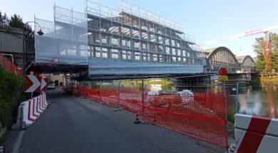Il cantiere al Ponte di Brivio (terza settimana). (2)