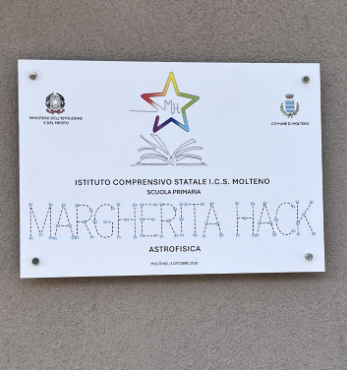 MOLTENO, LA PRIMARIA PORTA IL NOME DI MARGHERITA HACK: “UN INVITO A GUARDARE LONTANO”