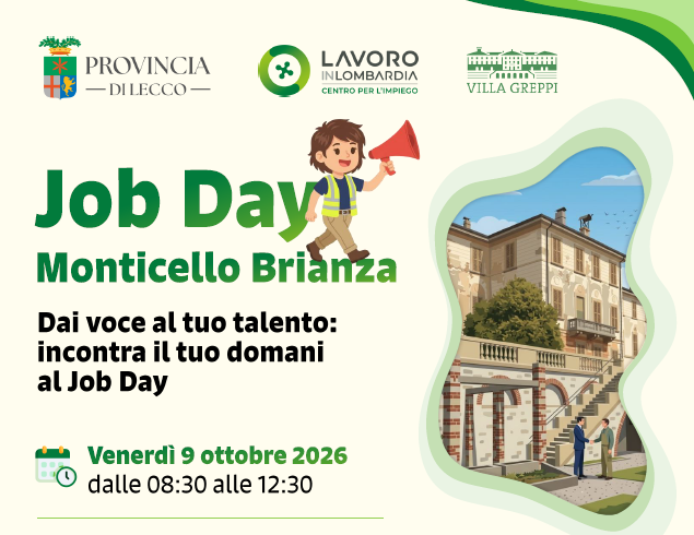 JOB DAY A MONTICELLO BRIANZA, VENERDÌ LA TERZA EDIZIONE: INCONTRO TRA AZIENDE E LAVORATORI